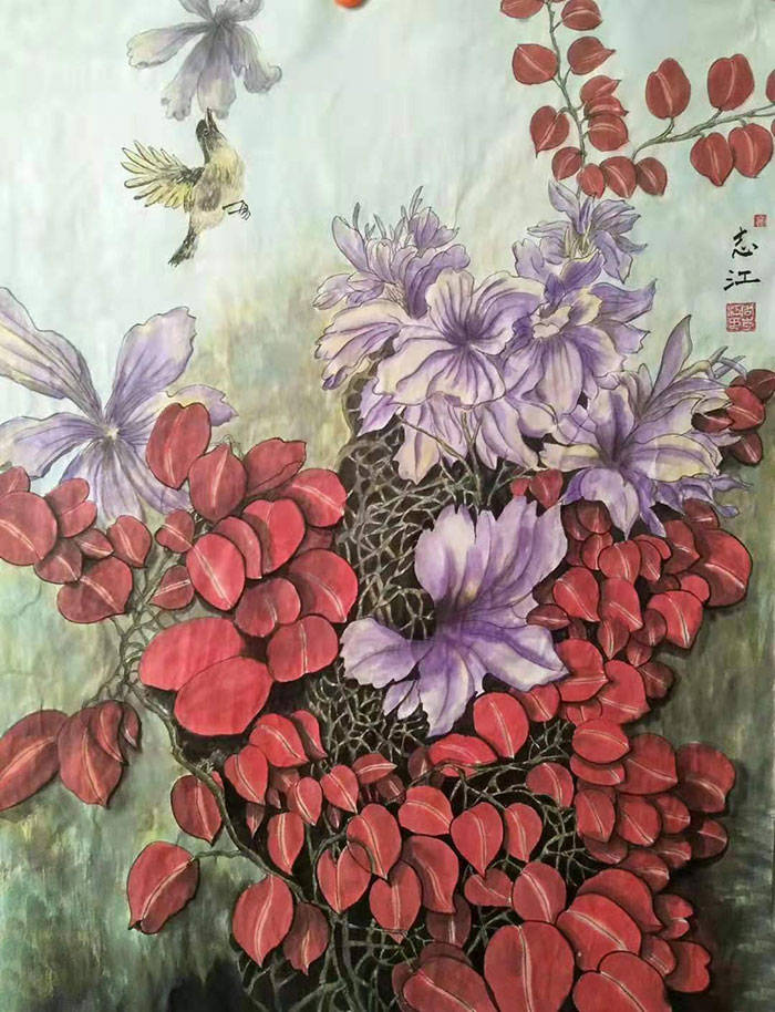 画家周志江