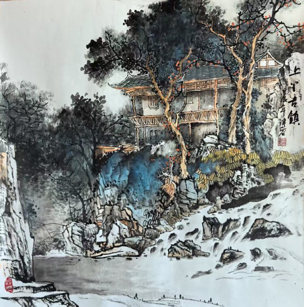 画家朱桂芹（津蓉）山水画