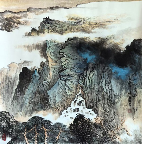 画家朱桂芹（津蓉）山水画