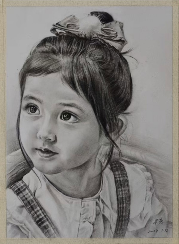 画家朱桂芹（津蓉）素描