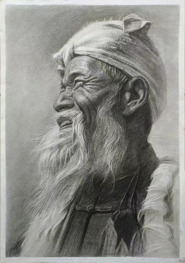 画家朱桂芹（津蓉）素描