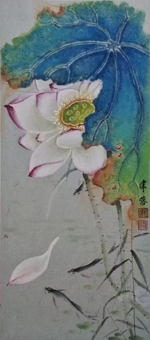 画家朱桂芹（津蓉）花鸟画
