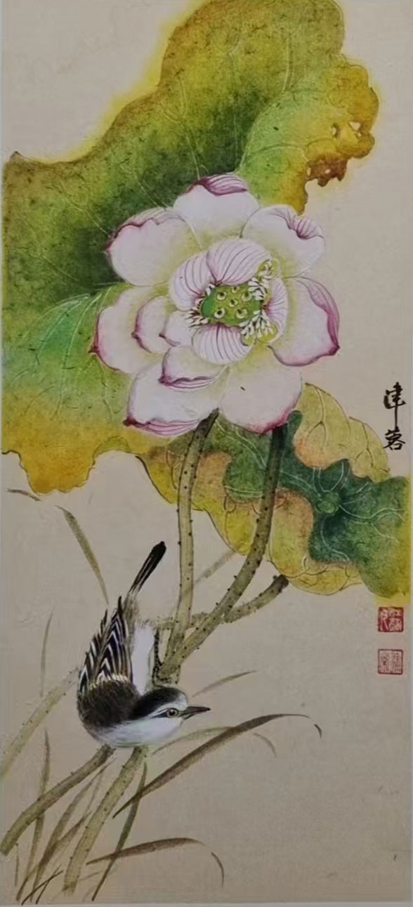 画家朱桂芹（津蓉）花鸟画