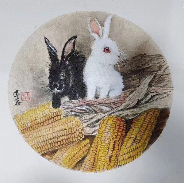 画家朱桂芹（津蓉）花鸟画