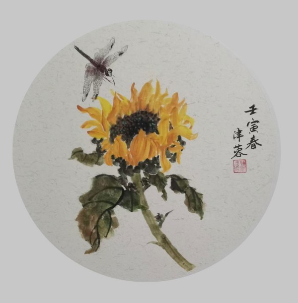 画家朱桂芹（津蓉）花鸟画