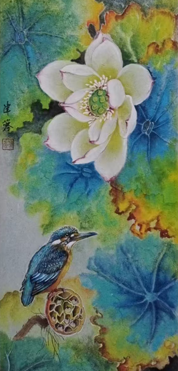 画家朱桂芹（津蓉）花鸟画